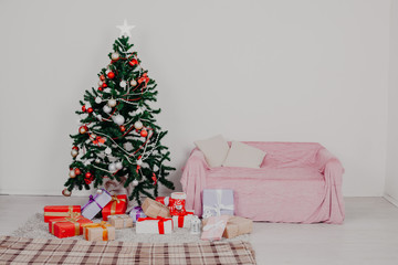 Christmas Tree House Interior new year holiday gifts winter decor