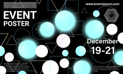 Conference design template. Business background.