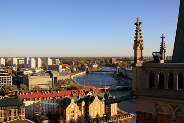 Old town cityscape panorama, Wroclaw