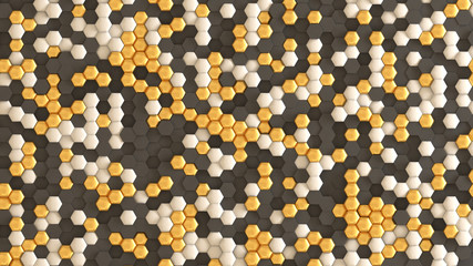 Interior pattern, architectural background. 3d illustration, 3d rendering.
