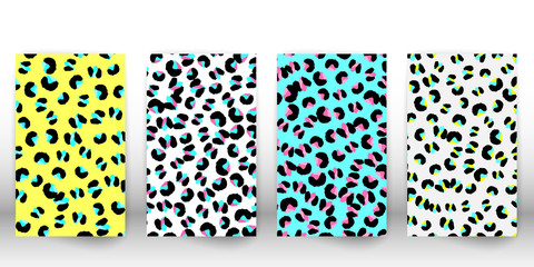Leopard print design. Animal skin pattern.