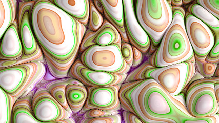 Soft, nice abstract background in bright colors. 3d illustration, 3d rendering.