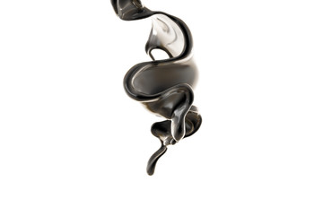 Splash fluid. 3d illustration, 3d rendering.