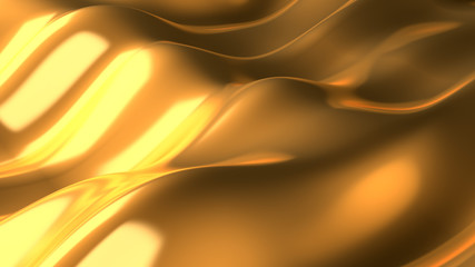 Obraz premium Luxury elegant metal gold background. 3d illustration, 3d rendering.