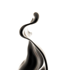 Splash fluid. 3d illustration, 3d rendering.