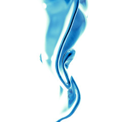 Obraz premium Splash fluid. 3d illustration, 3d rendering.
