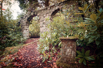 lost garden at lerryn cornwall england uk also called tivoli