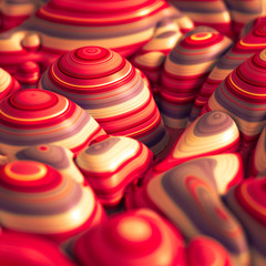 Soft, nice abstract background in bright colors. 3d illustration, 3d rendering.