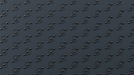 Interior pattern, architectural background. 3d illustration, 3d rendering.