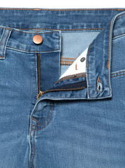  Save Download Preview Blue jeans with zipper. Denim jeans texture or denim jeans background