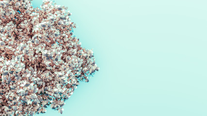 Elegant autumn background. 3d illustration, 3d rendering.