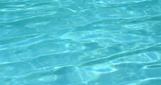 Swimming pool water wave in blue color