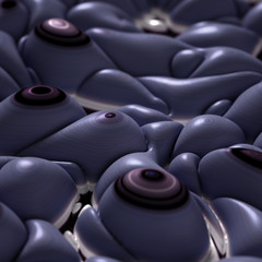 Obraz premium Soft, nice abstract background in bright colors. 3d illustration, 3d rendering.