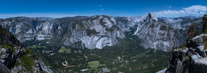 High-resolution Yosemite valley panorama