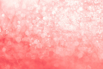 Pink bokeh on circle abstract light background.Blurred abstract pink background.