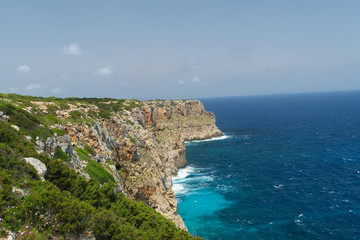 Beautiful coast of Es Monestir, Formentera