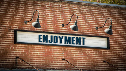 Street Sign to Enjoyment