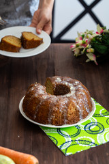 Zucchini Carrot Cake Sliced 