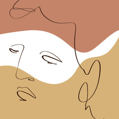 Terracotta Art Print Abstract Modern Digital Painting Fashion Scandinavian Style Color Abstraction Poster Contemporary Burnt Orange Vector Illustration Clipart