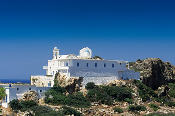 Naklejka premium Monastery, chrisoskalitissa, Crete, Greece,europe