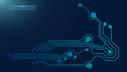 Abstract futuristic digital technology background. Circuit board design background. Vector illustration eps 10.