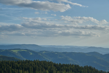 Fototapeta na wymiar Alpen view in Schwarzwald, panorama