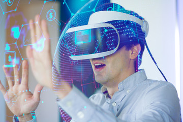 Realidad virtual casco