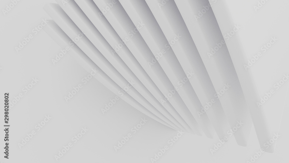 Poster abstract of white space architecture,perspective of future design building
