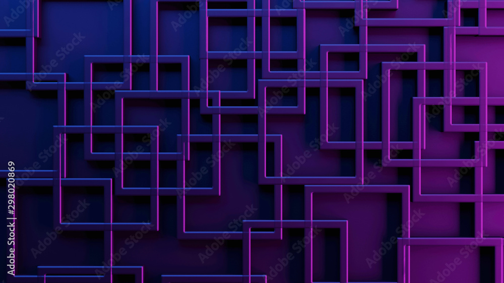 Poster abstract of white space architecture,perspective of future design building