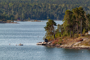 Fototapeta na wymiar Island of Stockholm archipelago, Sweden 