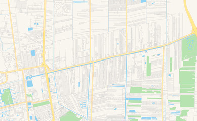 Printable street map of Rangsit, Thailand