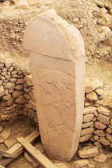 Gobeklitepe, Sanliurfa / Turkey. Gobekli Tepe is an archaeological site in Sanliurfa, Turkey  A