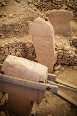 Gobeklitepe, Sanliurfa / Turkey. Gobekli Tepe is an archaeological site in Sanliurfa, Turkey  A