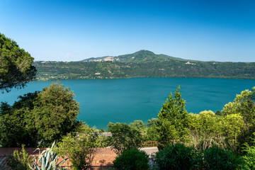 Albano lake seen from Castel Gandolfo