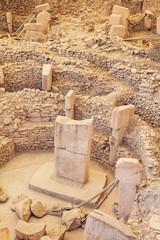 Gobeklitepe, Sanliurfa / Turkey. Gobekli Tepe is an archaeological site in Sanliurfa, Turkey  A