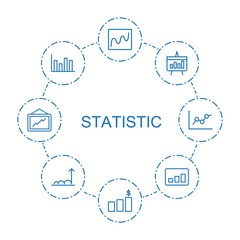 8 statistic icons