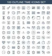 100 time icons