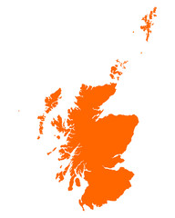 Karte von Schottland