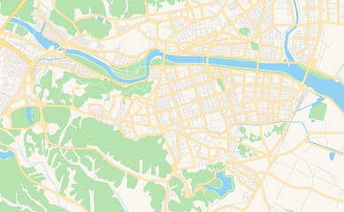Printable street map of Ulsan, South Korea