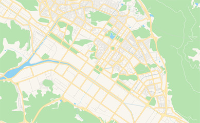 Printable street map of Changwon, South Korea