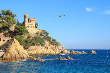 Fototapeta na wymiar Castle Sant Joan in Lloret de Mar, Catalonia - Spain