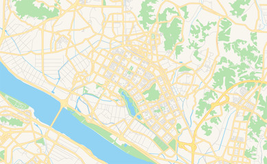 Printable street map of Goyang, South Korea