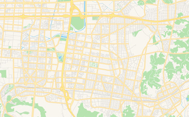 Printable street map of Bucheon, South Korea