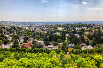 Panorama der Stadt Wiesbaden, Hessen, Deutschland 