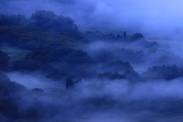 岩手県遠野市　高清水展望台からの雲海