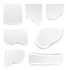 Torn paper holes. Hole in the sheet of paper on a transparent background for web and print.