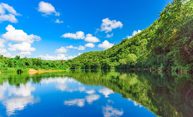 Fototapeta premium Chevon River Dominican Republic