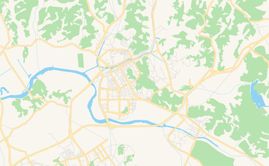 Printable street map of Paju, South Korea