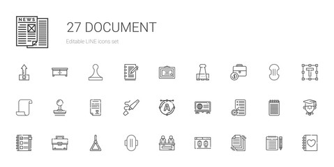 document icons set