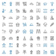 hat icons set